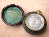 Gilded pocket barometer by Negretti & Zambra  circa 1885